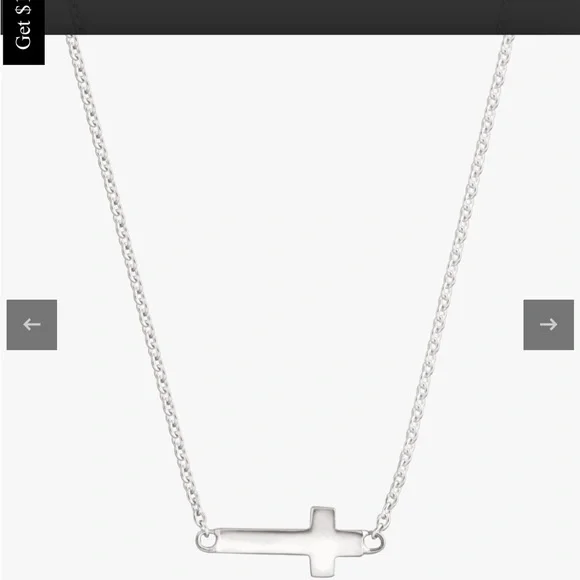 Silpada Simplex Horizontal Cross Necklace New in Box - Picture 1 of 6
